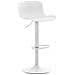 Sgabello Bar Almada In Polipropilene I Sedia Alta Bancone Girevole 360° E Regolabile 57-78 CM I Sgabello Alto Con Schienale E Poggiapiedi Bianco - Foto miniatura 1