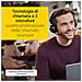 Evolve2 65 Cuffie Wireless Cuffie On Ear Certificate UC, con Funzione Noise Cancelling, Batteria a Lunga Durata, Adattatore Bluetooth USB-A, Nero - Foto miniatura 8