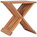 Sgabello Pieghevole 40x32x45 Cm In Legno Massello Di Teak - Foto miniatura 1