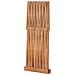 Sgabello Pieghevole 40x32x45 Cm In Legno Massello Di Teak - Foto miniatura 5