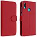 Custodia Huawei Y7 2019 Portacarte Funzione Supporto Cover Silicone - Rosso - Foto miniatura 1