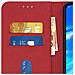 Custodia Huawei Y7 2019 Portacarte Funzione Supporto Cover Silicone - Rosso - Foto miniatura 3