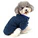 Piccoli Vestiti Del Cane Del Cappotto Di Inverno Caldo Pile Cucciolo Giacca Abbigliamento Chihuahua Maglione Abbigliamento Per Animali Cat Doggie Ragazzi Ragazze Jumper Blu S - Foto miniatura 1