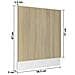 Pannello Lavastoviglie “Lyon” Rovere Sonoma 59,5x3x67 cm - Foto miniatura 3