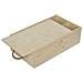 Scatola In Legno Per Il Vino | 2 Bottiglie | Manico Corda E Coperchio Scorrevole | 35 X 21 X 11 Cm | Cassetta Confezione Perfetta Per Decoupage Stoccaggio Decorazione O Come Regalo - Foto miniatura 1