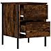 Comodino Rovere Fumo 40x42x50 Cm Legno Multistrato - Foto miniatura 6