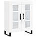 Credenza Bianca 69,5x34x90 Cm In Legno Multistrato - Foto miniatura 2