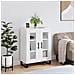 Credenza Bianca 69,5x34x90 Cm In Legno Multistrato - Foto miniatura 1