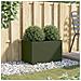 Fioriera Verde Oliva 62x30x29 cm in Acciaio - Foto miniatura 3