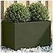 Fioriera Verde Oliva 62x30x29 cm in Acciaio - Foto miniatura 7