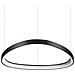 Lampadario A Sospensione Contemporaneo Gemini Metallo Nero Led 48w 3000k Ip20 - Foto miniatura 1