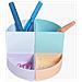 682296D portapenne Plastica Corallo, Verde, Azzurro, Mauve - Foto miniatura 4