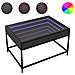 Tavolino Da Salotto Con Led Infinity Nero 70x50x41 Cm - Foto miniatura 1
