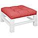 Cuscino Per Pallet Rosso 70x70x12 Cm In Tessuto - Foto miniatura 3