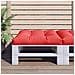 Cuscino Per Pallet Rosso 70x70x12 Cm In Tessuto - Foto miniatura 1