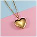 Collana Con Ciondolo A Forma Di Cuore, Collana Con Ciondolo Con Foto In Oro, Catena Da 45 Cm (mp244) Gold - Foto miniatura 2
