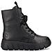 Black Casual Closed Booties Stivaletti Pelle Scarpe Donna Nero Eu 36, Y3501-00 - Foto miniatura 2
