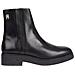 Crepe Look Ankle Boot Stivaletti Pelle Scarpe Donna Nero Eu 38, Fw0fw07437 Bds - Foto miniatura 2