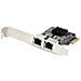 Scheda di rete PCIe Gigabit a 2 porte, adattatore di rete LAN PCI Express da 10/100/1000 Mbps, duplice Realtek RTL8111H, compatibile con Windows e Linux, TAA - Foto miniatura 1