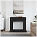 Cornice per Camino Rovere Nero 100x30x87,5 cm in Truciolato - Foto miniatura 4