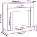 Cornice per Camino Rovere Nero 100x30x87,5 cm in Truciolato - Foto miniatura 5
