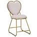 Sedia Cuore 14 - Rosa - Metallo - 37x47x80 Cm - Foto miniatura 1