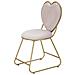 Sedia Cuore 14 - Rosa - Metallo - 37x47x80 Cm - Foto miniatura 3