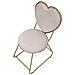 Sedia Cuore 14 - Rosa - Metallo - 37x47x80 Cm - Foto miniatura 4