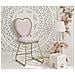 Sedia Cuore 14 - Rosa - Metallo - 37x47x80 Cm - Foto miniatura 8