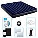 Set Materassino Gonfiabile - 203x183x25 Cm - Blu - Include Accessori Coordinati Cb5 - Foto miniatura 1
