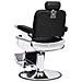 Poltrona Da Barbiere Nera 68x69x116 Cm In Similpelle - Foto miniatura 3