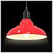 Lampada Sospensione Regolabile E27 Rosso Lucido Ø31 cm Metallo - Foto miniatura 6
