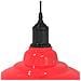 Lampada Sospensione Regolabile E27 Rosso Lucido Ø31 cm Metallo - Foto miniatura 8