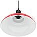 Lampada Sospensione Regolabile E27 Rosso Lucido Ø31 cm Metallo - Foto miniatura 9