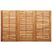 Set pranzo giardino  5 pezzi in legno massello di teak, Tavolo pranzo esterno  150x90x75 cm in legno massello di teak, Sedie giardino impilabili 4 pz in legno massello di teak e metallo - Foto miniatura 7