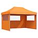 Tendone per Feste Pieghevole Pop-Up con 3 Pareti Arancione - Foto miniatura 1
