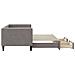 Divano Letto Estraibile con Cassetti Tortora 80x200 cm Tessuto - Foto miniatura 4
