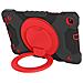 Custodia Con Supporto Girevole Per Samsung Galaxy Tab A 10.1 2019 Rosso - Foto miniatura 2