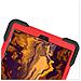Custodia Con Supporto Girevole Per Samsung Galaxy Tab A 10.1 2019 Rosso - Foto miniatura 4