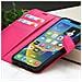 Custodia A Portafoglio Per Iphone 14 Con Supporto E Linguetta Magnetica, Fucsia - Foto miniatura 3