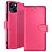 Custodia A Portafoglio Per Iphone 14 Con Supporto E Linguetta Magnetica, Fucsia - Foto miniatura 1