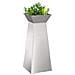 Vaso a Pilastro 2 pcs Argento 40 x 40 x 100 cm Acciaio - Foto miniatura 3