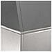 Vaso a Pilastro 2 pcs Argento 40 x 40 x 100 cm Acciaio - Foto miniatura 9
