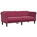 Set di Divani 3 pz Rosso Vino in Velluto - Foto miniatura 5