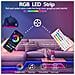 Kit Striscia Led Rgb 15m - Spina Eu, Telecomando 44 Tasti, Tagliabile, Per Gaming E Ambienti - Foto miniatura 4