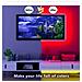 Kit Striscia Led Rgb 15m - Spina Eu, Telecomando 44 Tasti, Tagliabile, Per Gaming E Ambienti - Foto miniatura 7