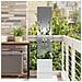 Schermo per privacy in giardino Argento 32 x 140 cm - Foto miniatura 2