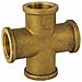 Raccordo A Croce In Ottone 3/4  Ig - Raccordi Filettati Idraulici - Foto miniatura 1