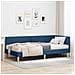 Struttura Letto Angolare con Materasso Altro 2 pcs Blu Tessuto - Foto miniatura 2