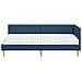 Struttura Letto Angolare con Materasso Altro 2 pcs Blu Tessuto - Foto miniatura 5